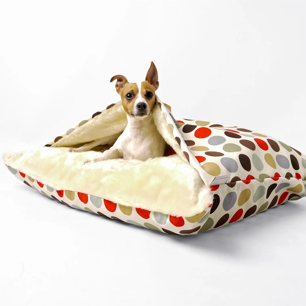 Dog Snuggle Bed in Cotton