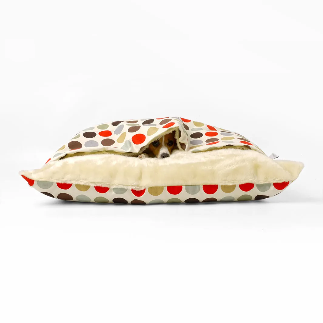 Dog Snuggle Bed in Cotton