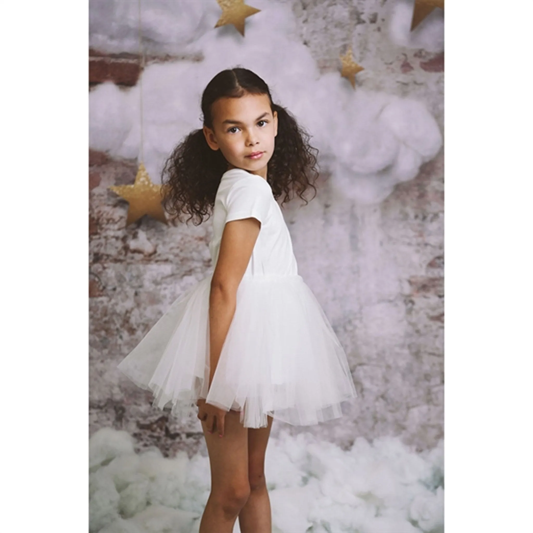 Dolly by Le Petit Tom Tutully T-Shirt Tutu Dress White