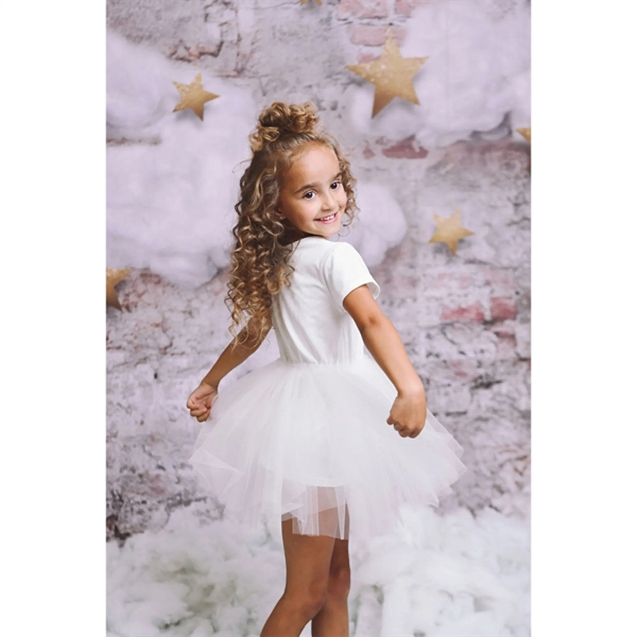 Dolly by Le Petit Tom Tutully T-Shirt Tutu Dress White