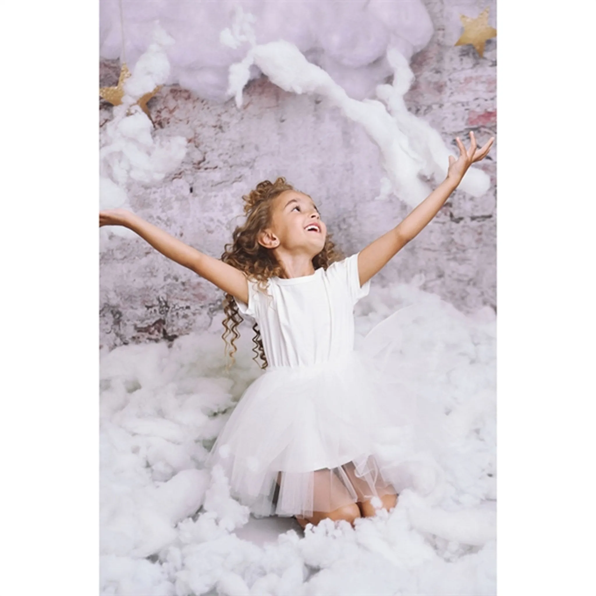 Dolly by Le Petit Tom Tutully T-Shirt Tutu Dress White