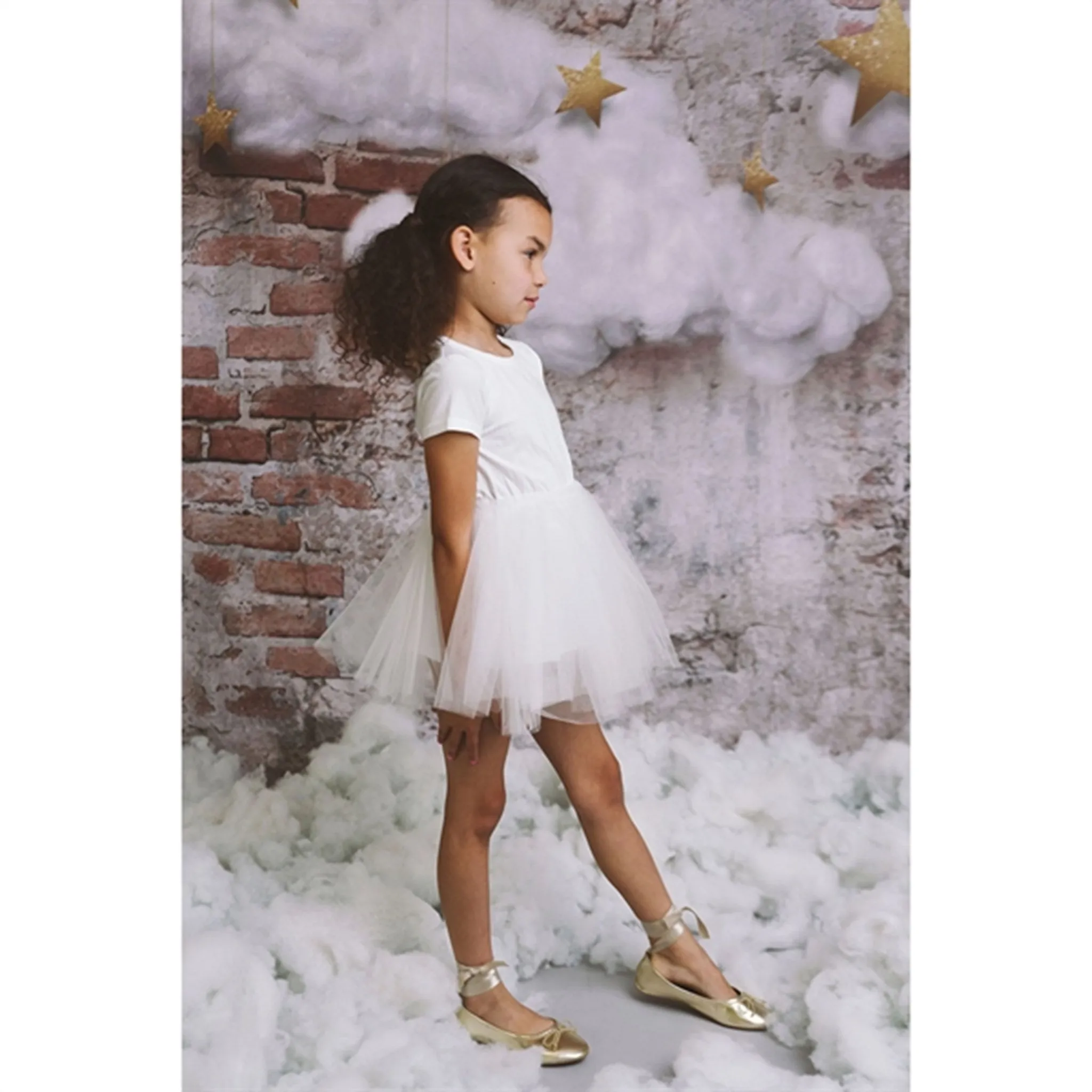 Dolly by Le Petit Tom Tutully T-Shirt Tutu Dress White