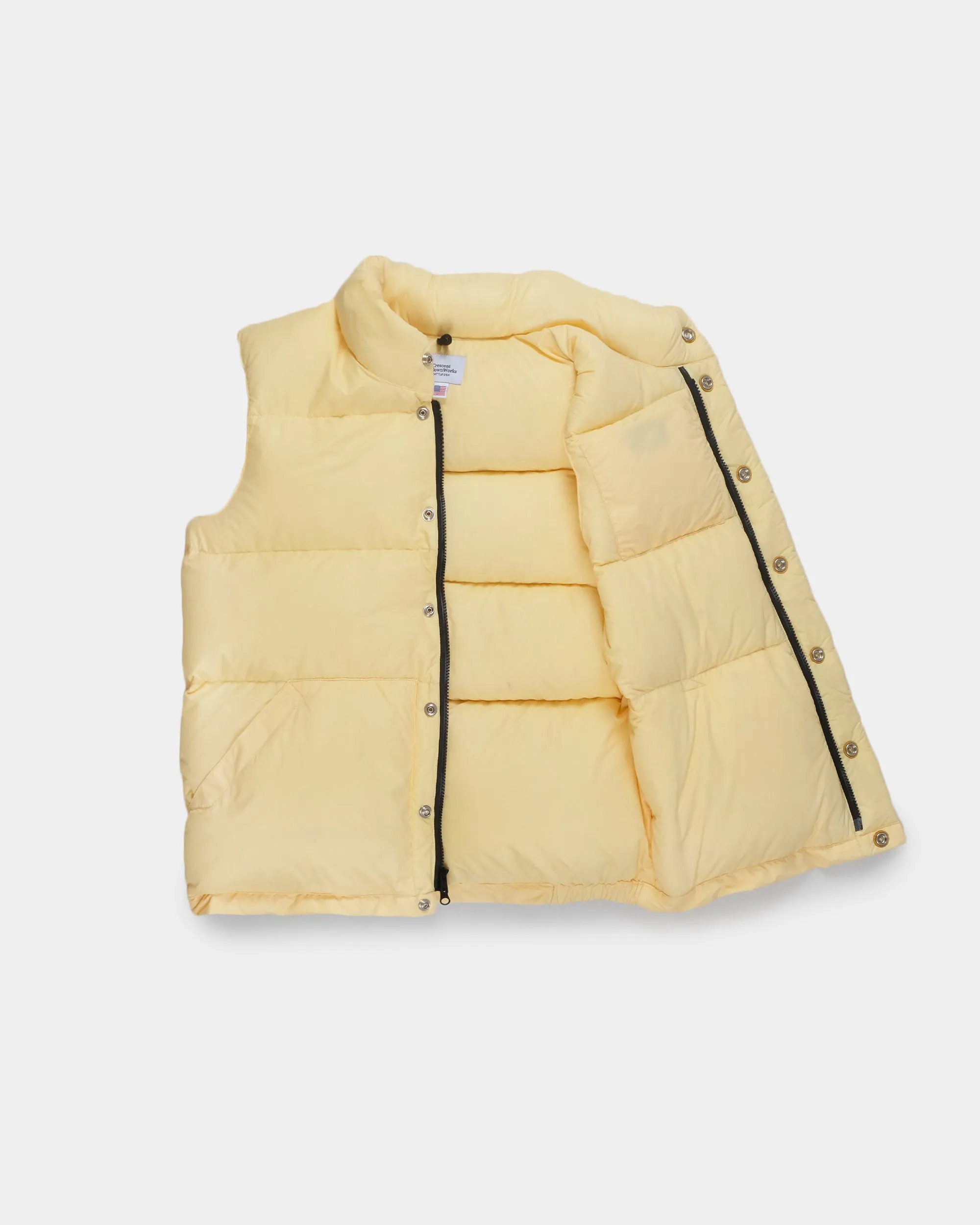 Down Italian Vest - Streakfree Nylon - Sun (Final Sale)