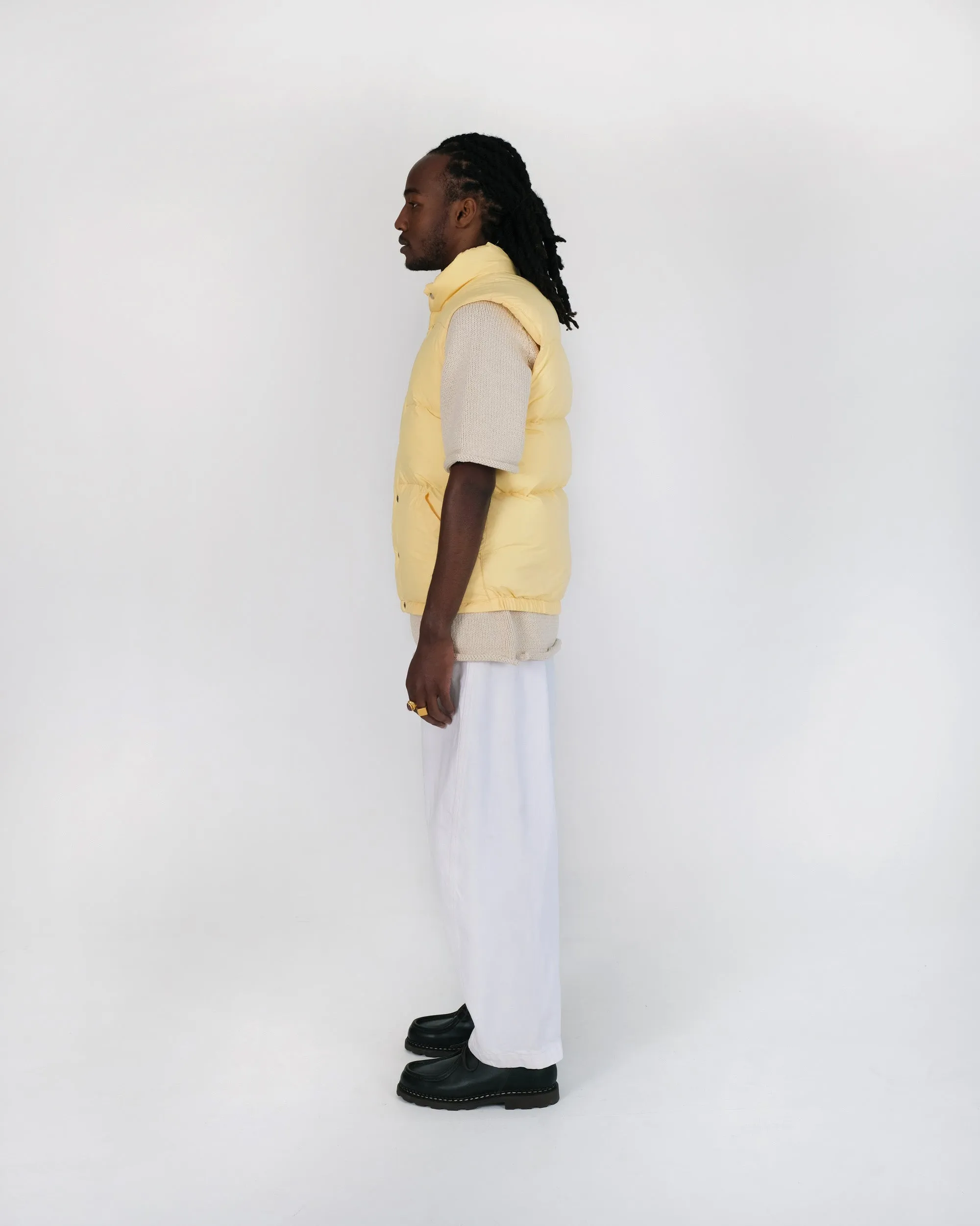 Down Italian Vest - Streakfree Nylon - Sun (Final Sale)