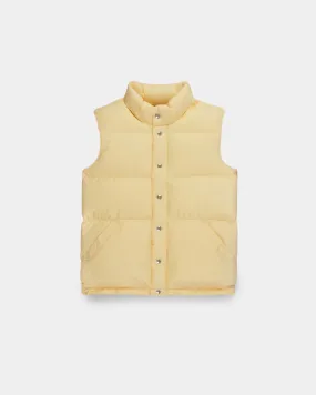 Down Italian Vest - Streakfree Nylon - Sun (Final Sale)