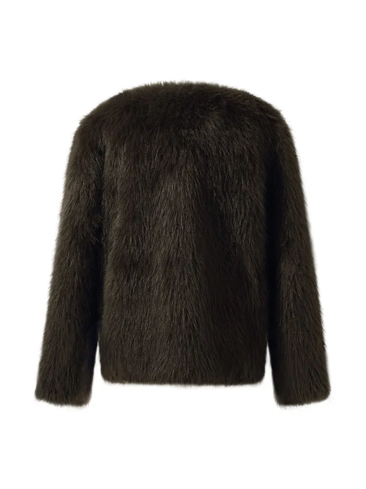 Eco-friendly Fur Women Short Coat