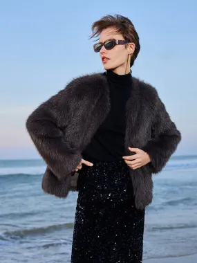 Eco-friendly Fur Women Short Coat