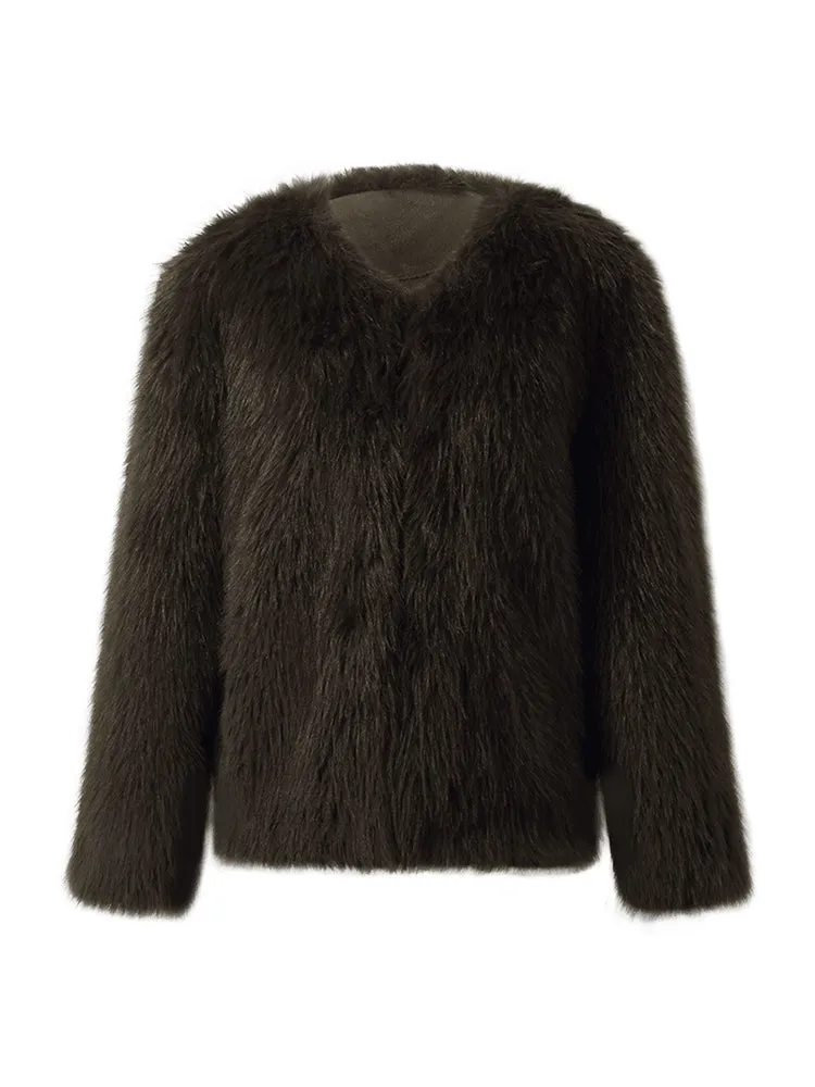 Eco-friendly Fur Women Short Coat