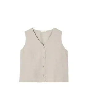 Eileen Fisher Linen V-Neck Vest