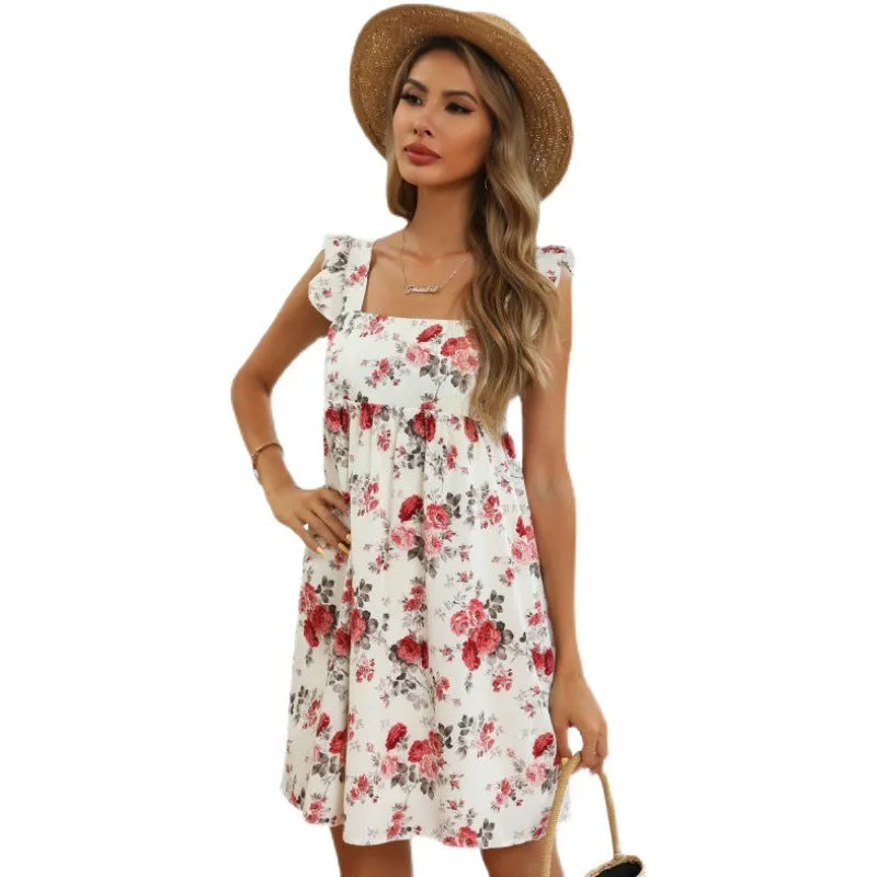 Elizabeth Floral Tiered Babydoll Dress