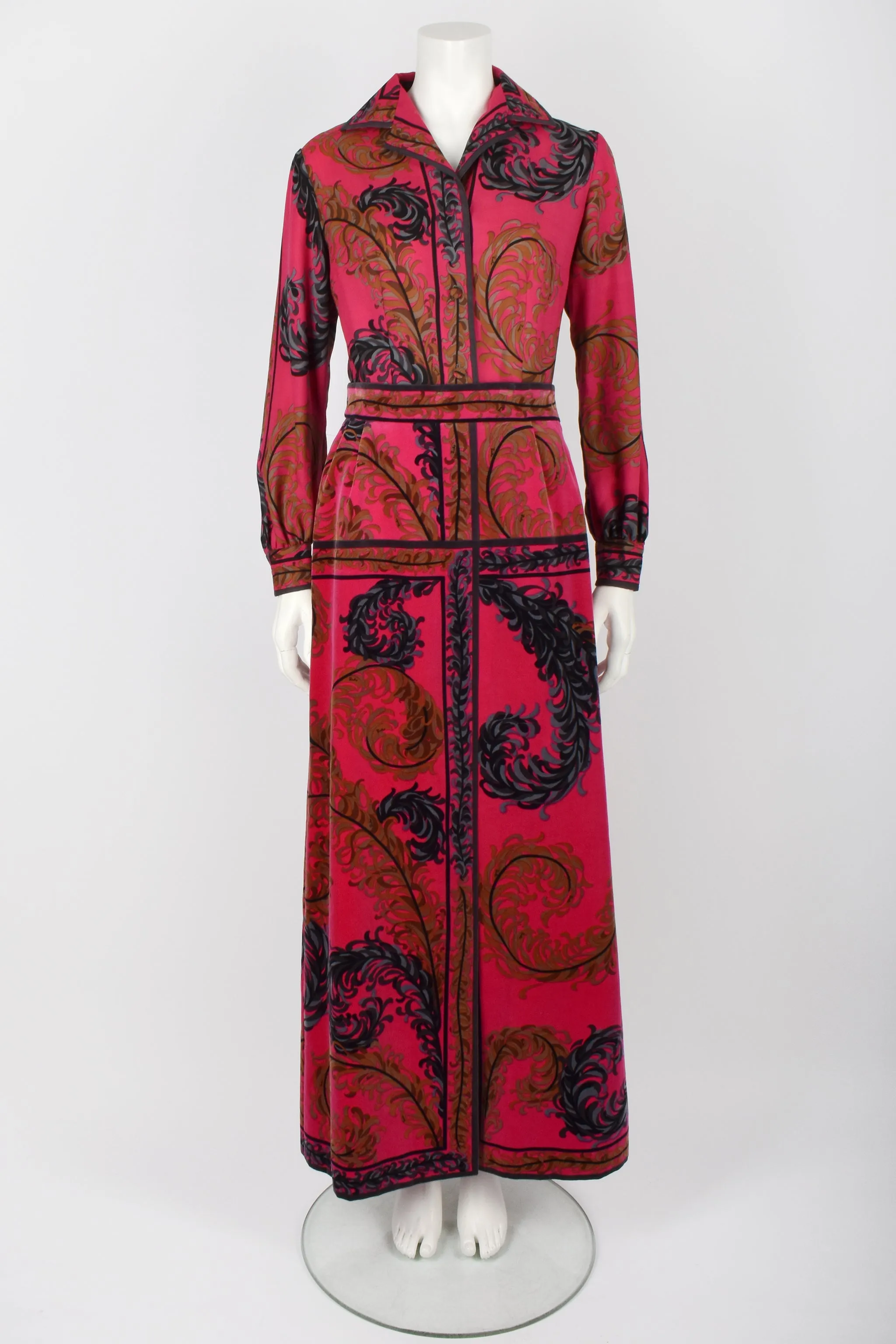 EMILIO PUCCI 70s shirt and skirt set M