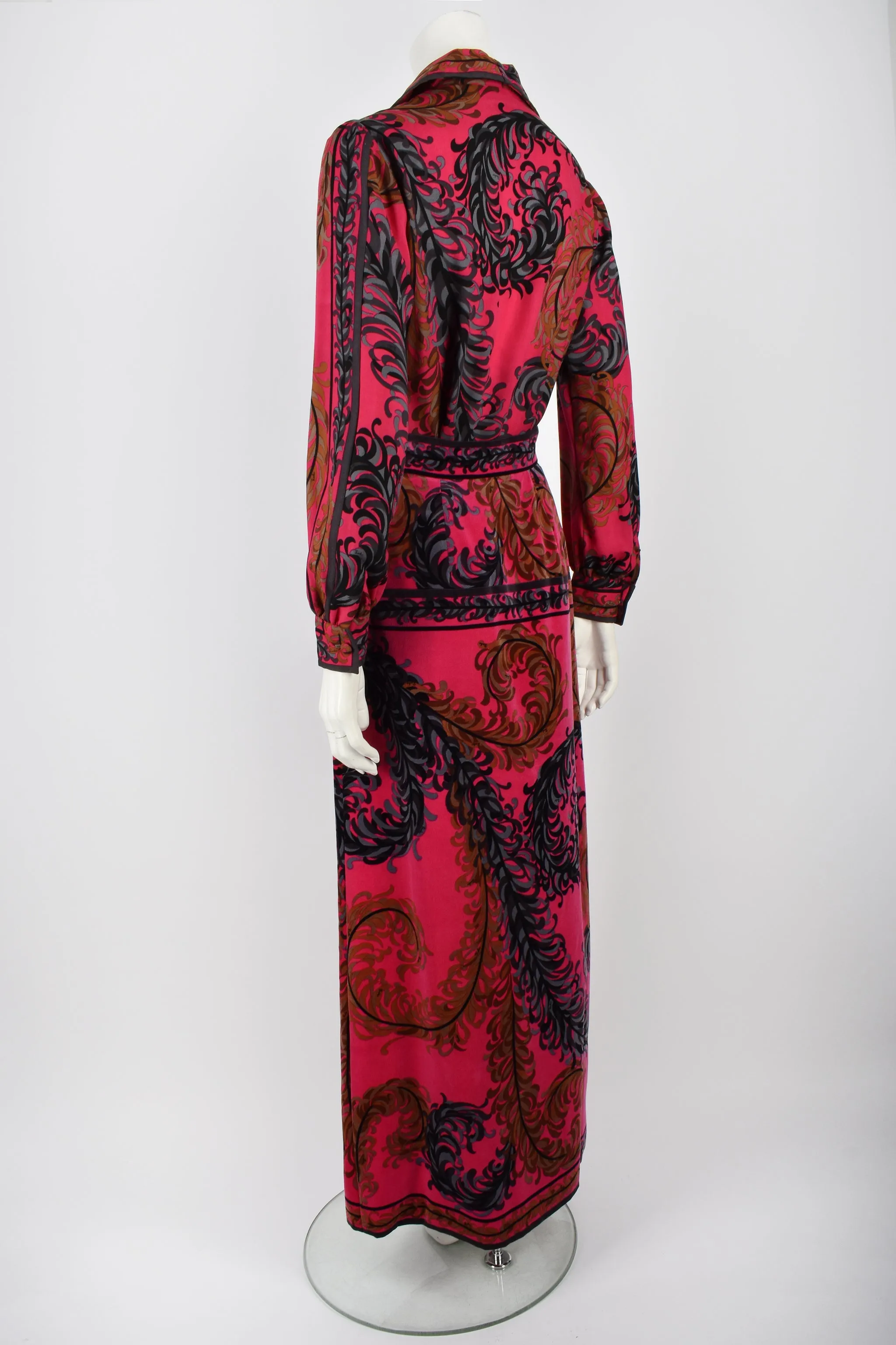 EMILIO PUCCI 70s shirt and skirt set M