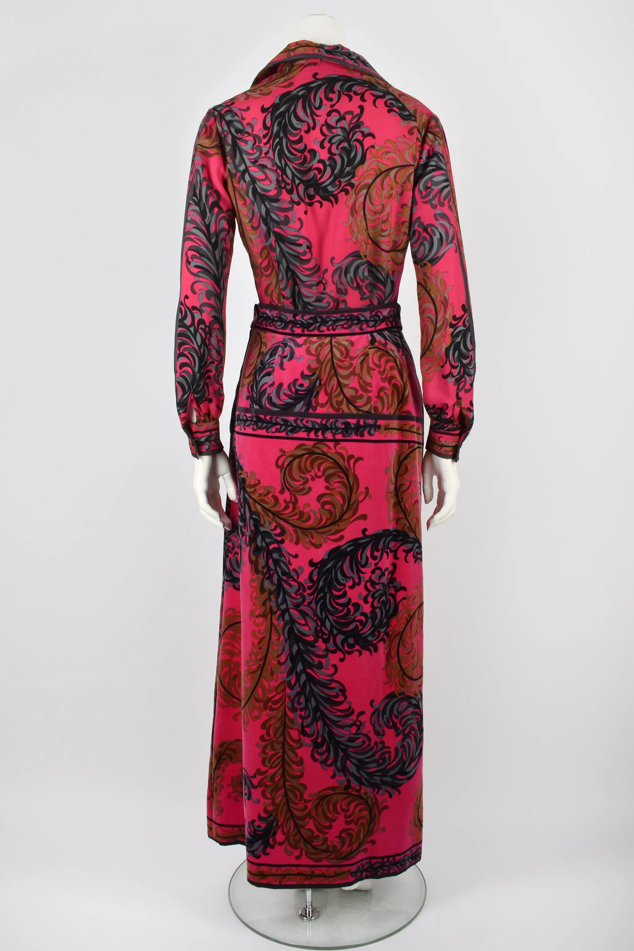 EMILIO PUCCI 70s shirt and skirt set M