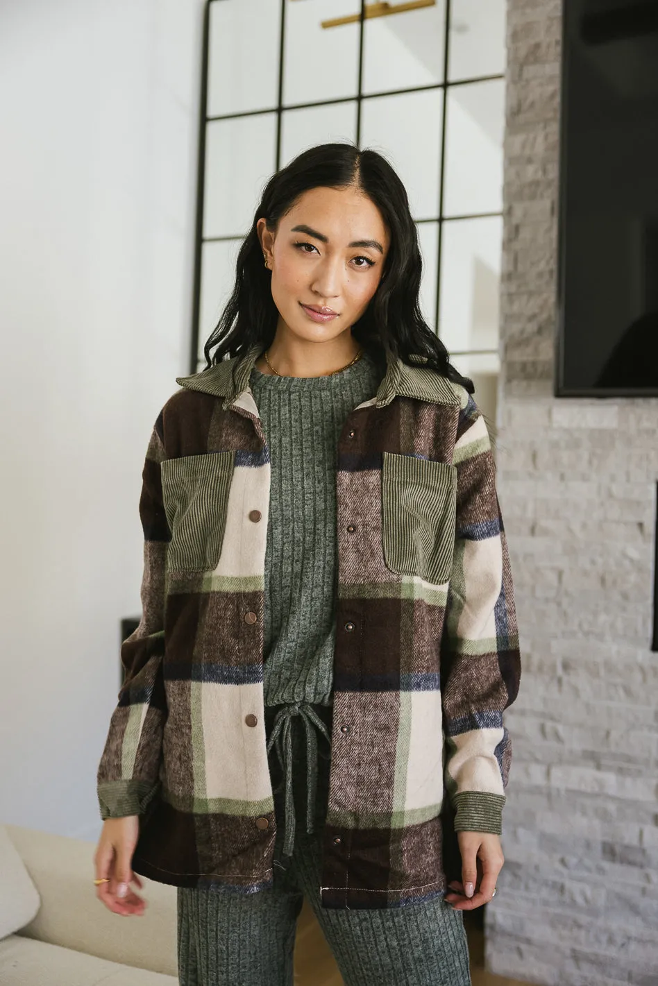 Emma Plaid Shacket - FINAL SALE