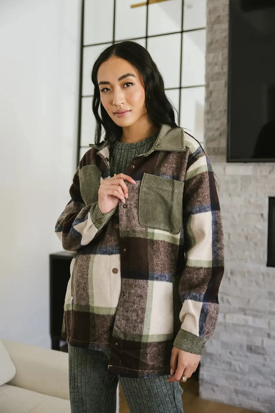 Emma Plaid Shacket - FINAL SALE