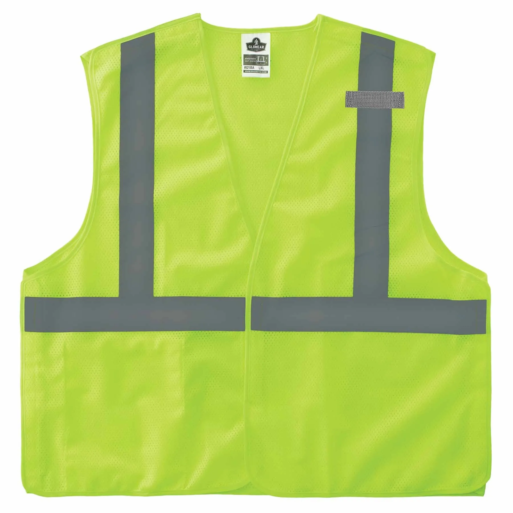 Ergodyne 24544 8215BA-S L Lime Class 2 Economy Breakaway Mesh Vest - Single Size