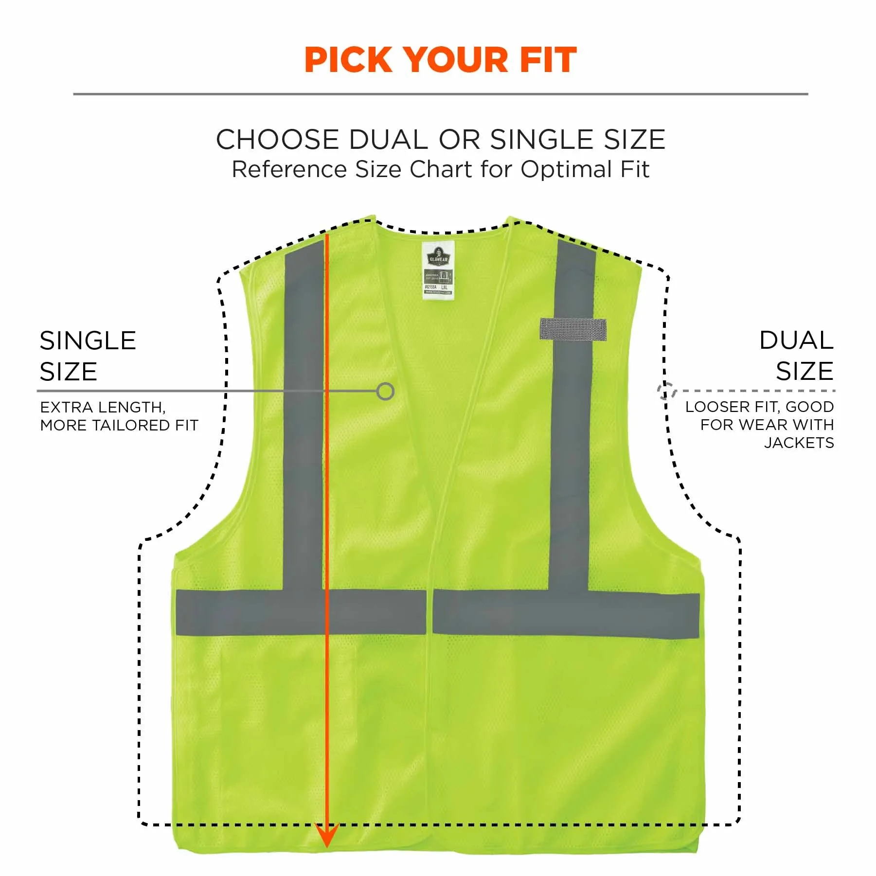 Ergodyne 24544 8215BA-S L Lime Class 2 Economy Breakaway Mesh Vest - Single Size