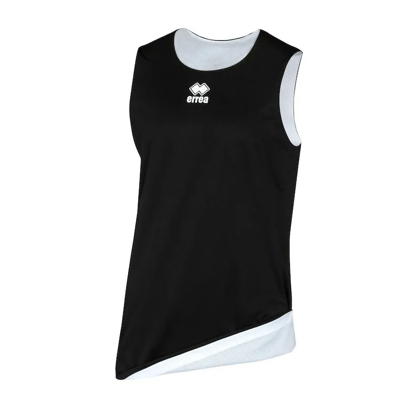 ERREA CHICAGO DOUBLE BASKETBALL VEST BLACK WHITE