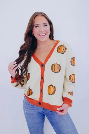 Everything Nice Pumpkin Patch Cardigan