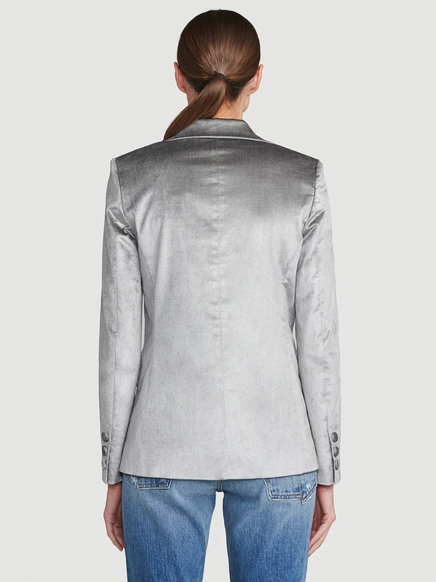 Frame - Classic Blazer in Silver