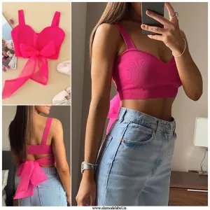 Fuschia Luxury Bow Tops