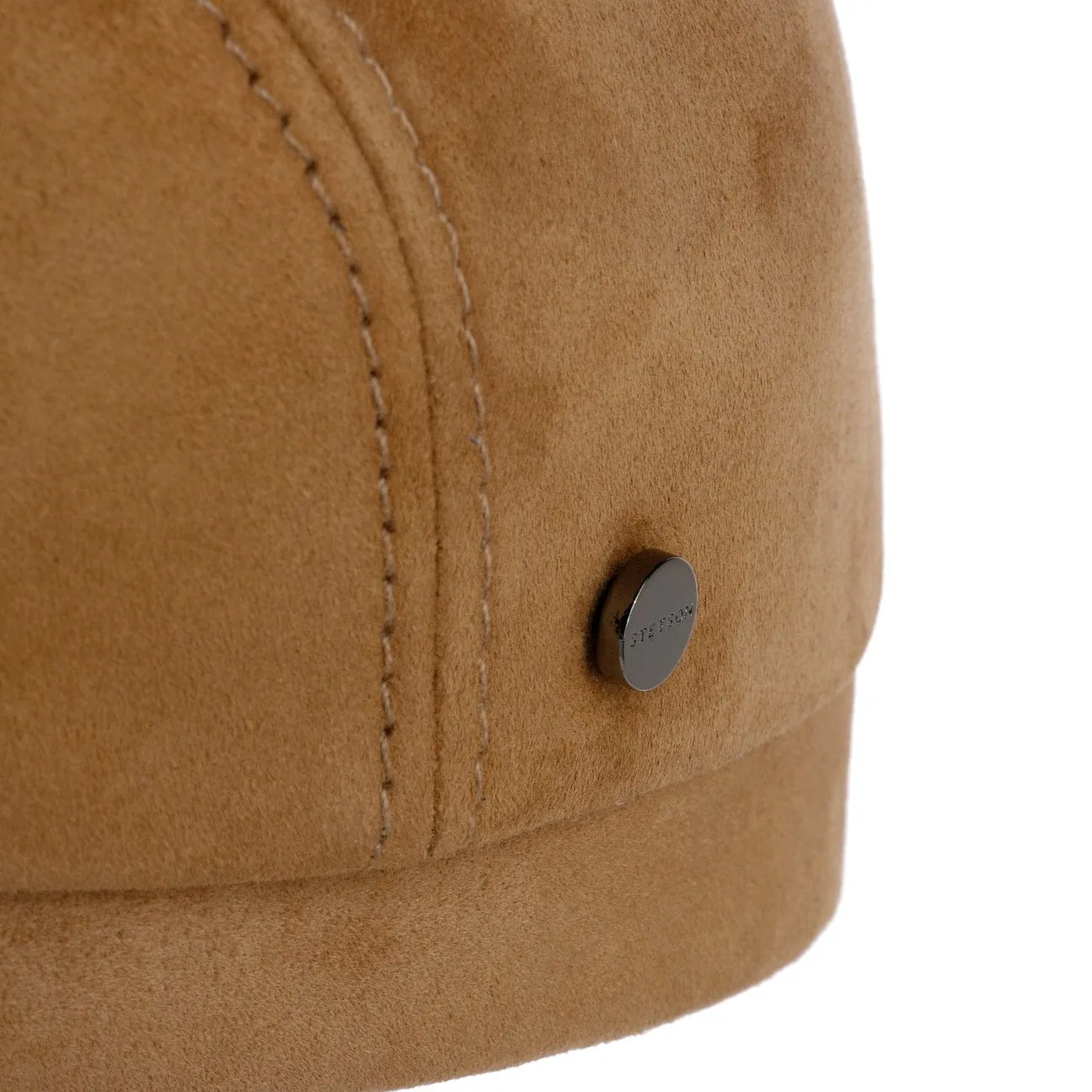 Goat Suede Flat Cap by Stetson