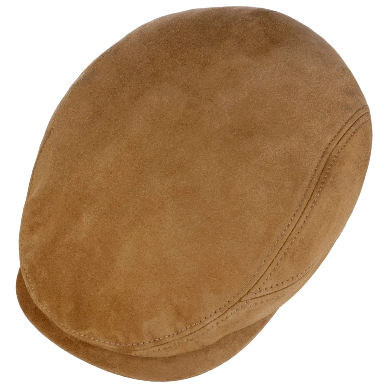 Goat Suede Flat Cap by Stetson