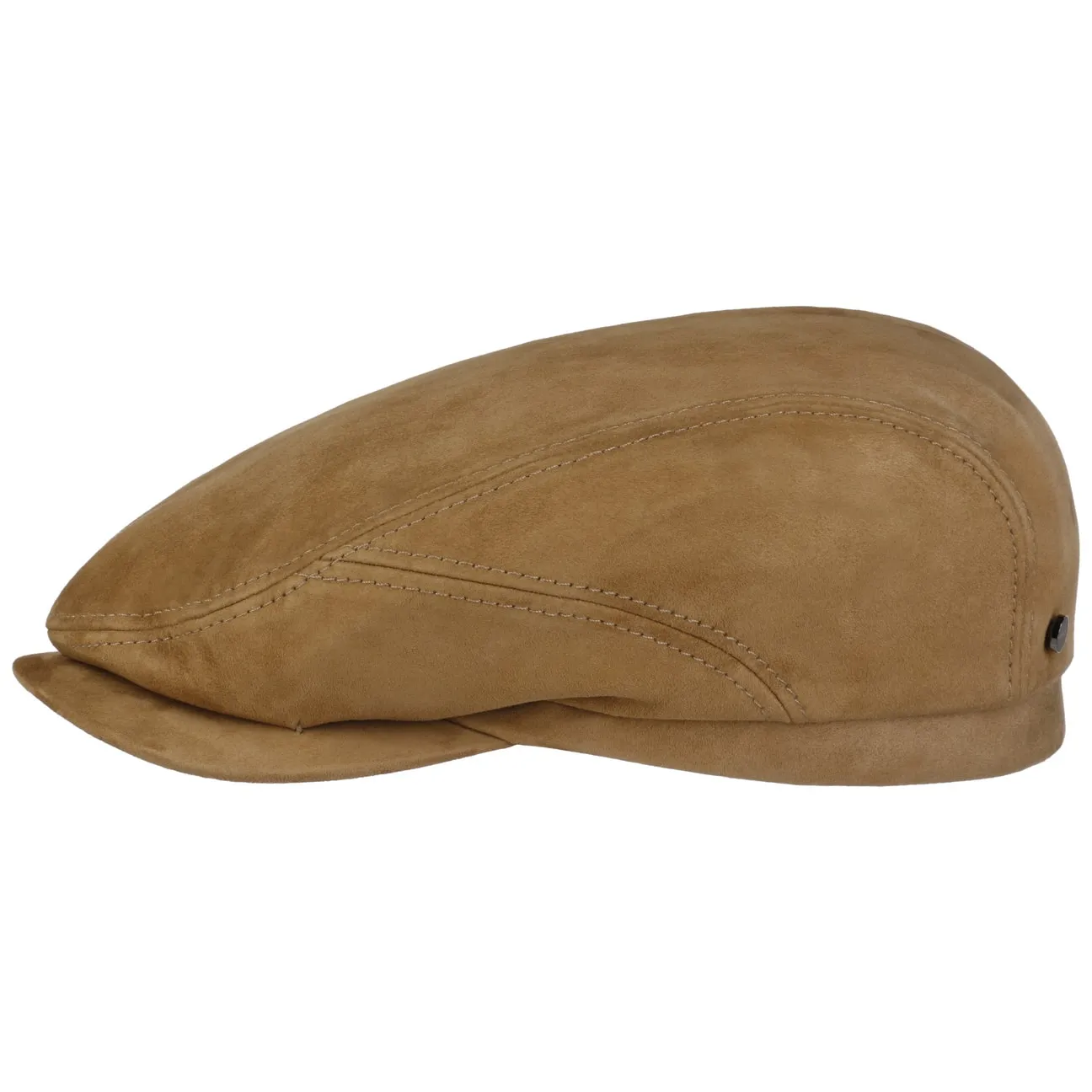 Goat Suede Flat Cap by Stetson