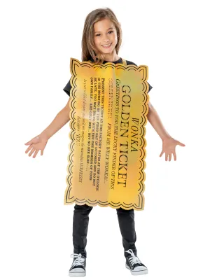 Golden Ticket Child Tabard Costume  - Buy Online Only