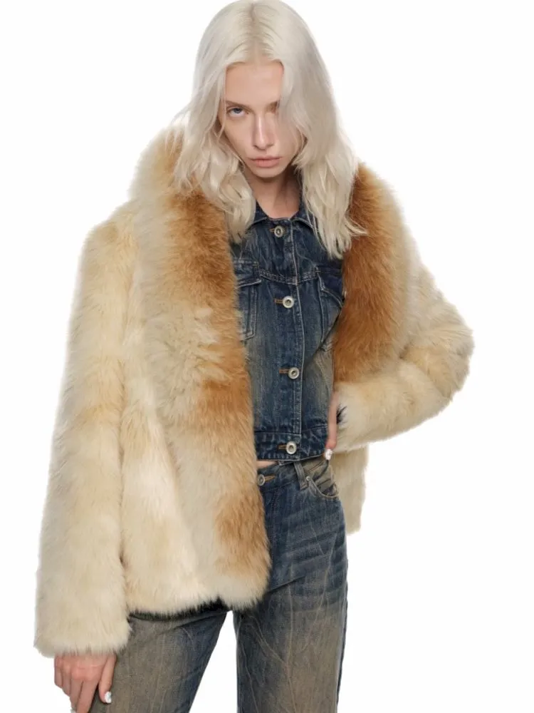 Gradient Fox Fur Coat【s0000010638】