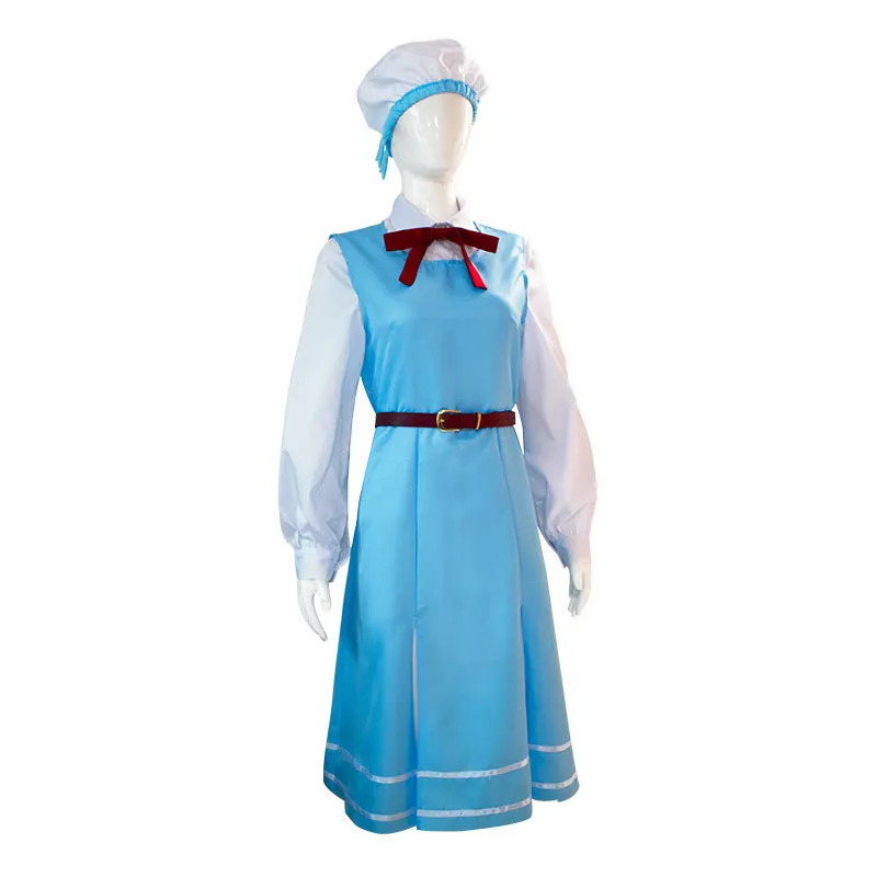 Gushing over Magical Girls Morino Korisu Women Blue Dress Party Carnival Halloween Cosplay Costume