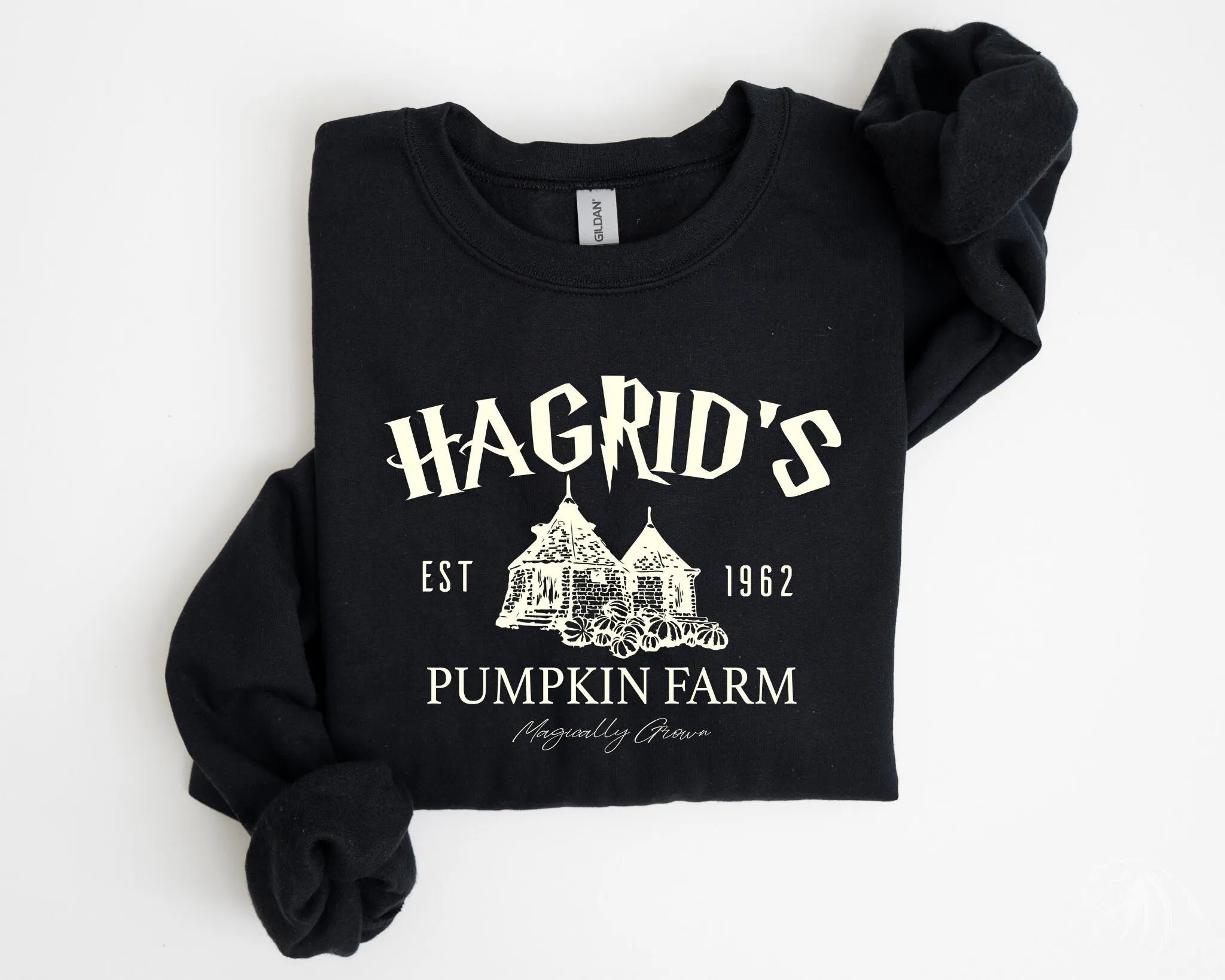 Hagrid's Enchanted Pumpkin Farm Sweatshirt - Celebrating Magic Since 1962, DTS003