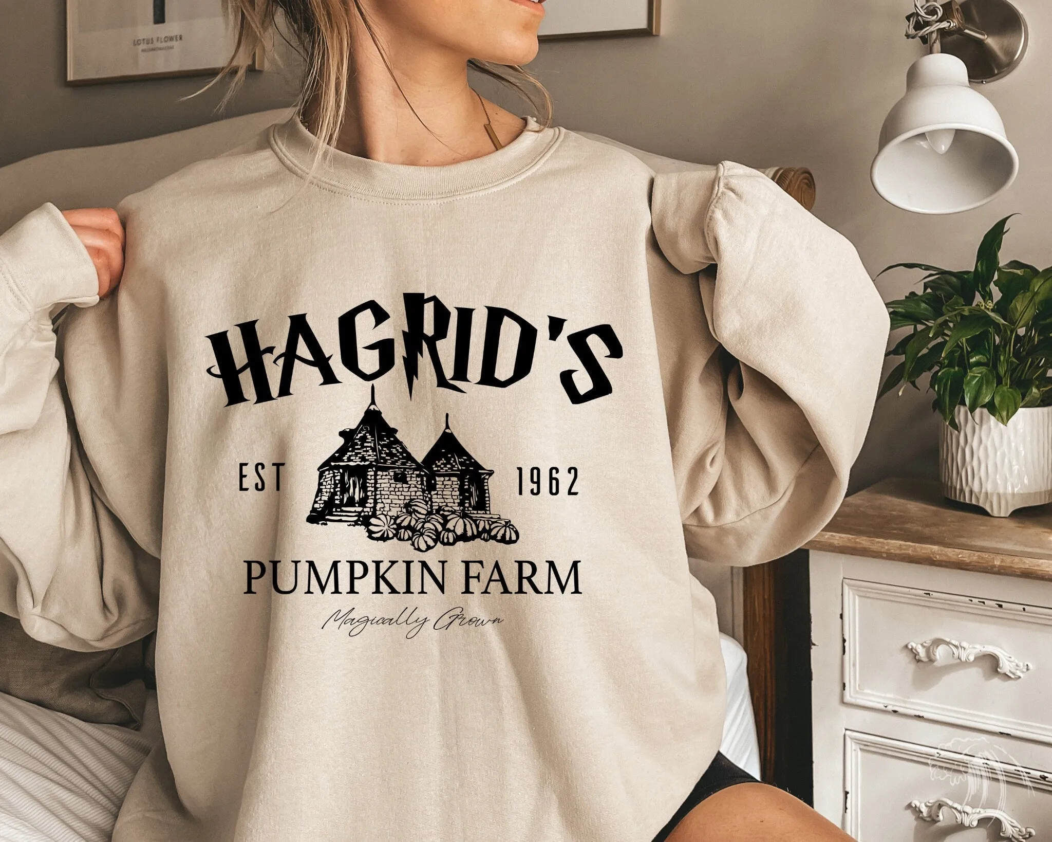 Hagrid's Enchanted Pumpkin Farm Sweatshirt - Celebrating Magic Since 1962, DTS003