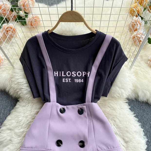 Hilton Top and Suspender Pants