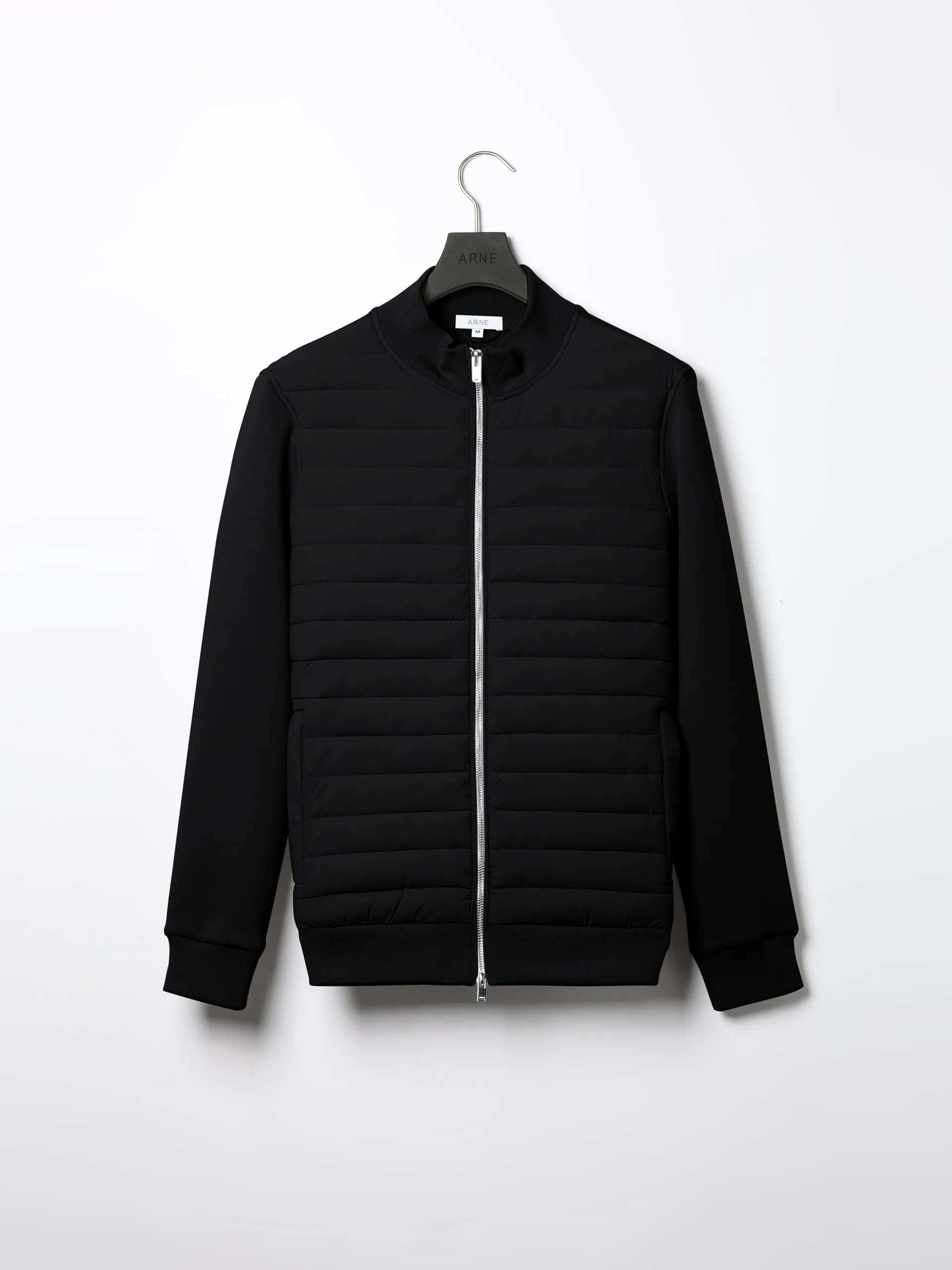 Hybrid Quilted Jacket in Black