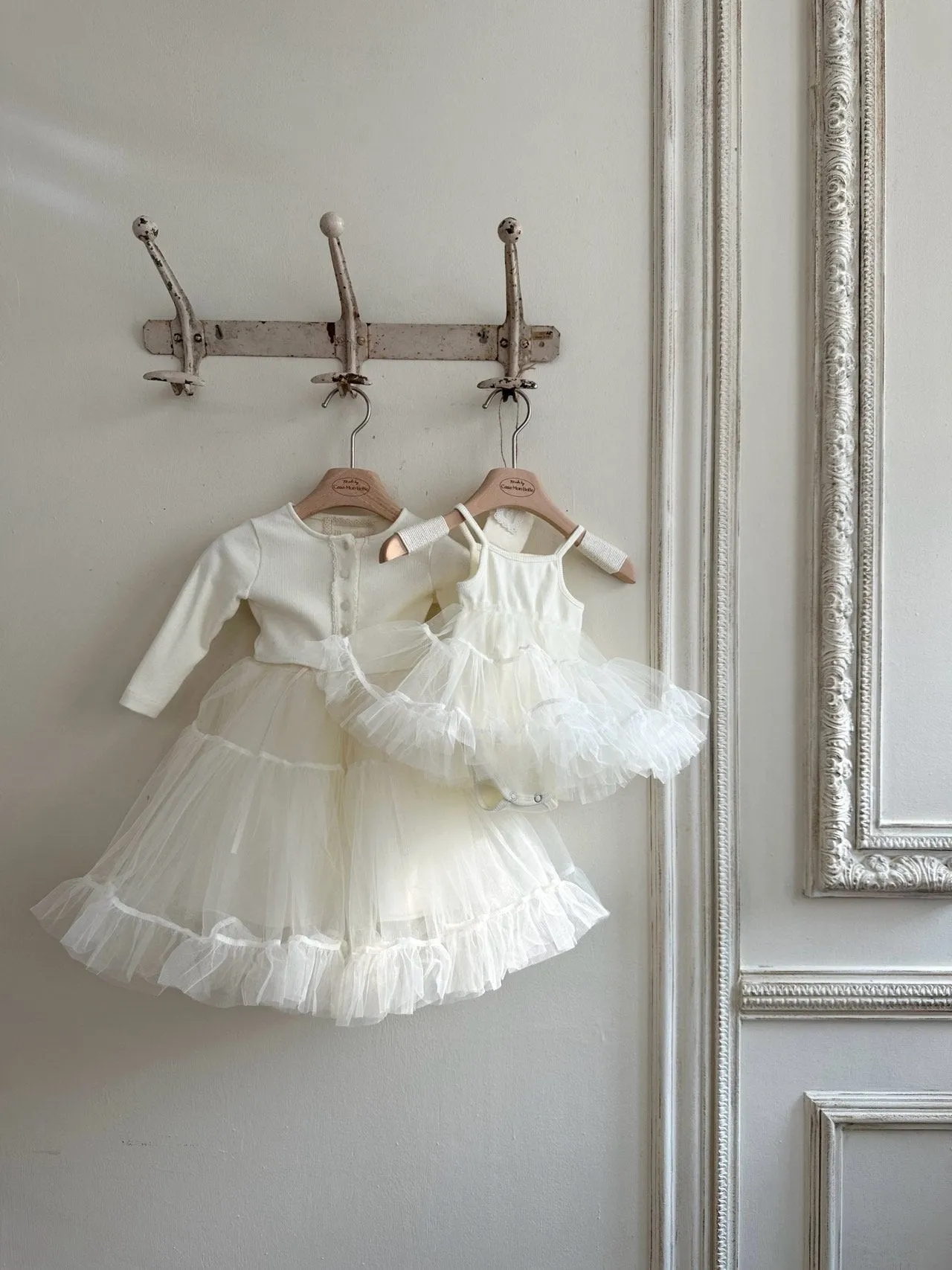 Innes Tulle Dress Romper_Cream