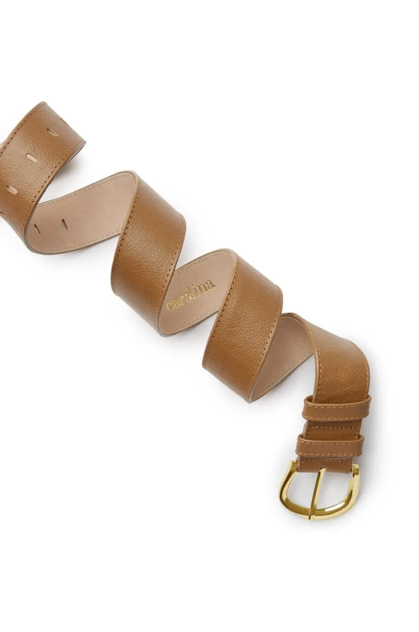 Jeans Belt Tan Soft Leather