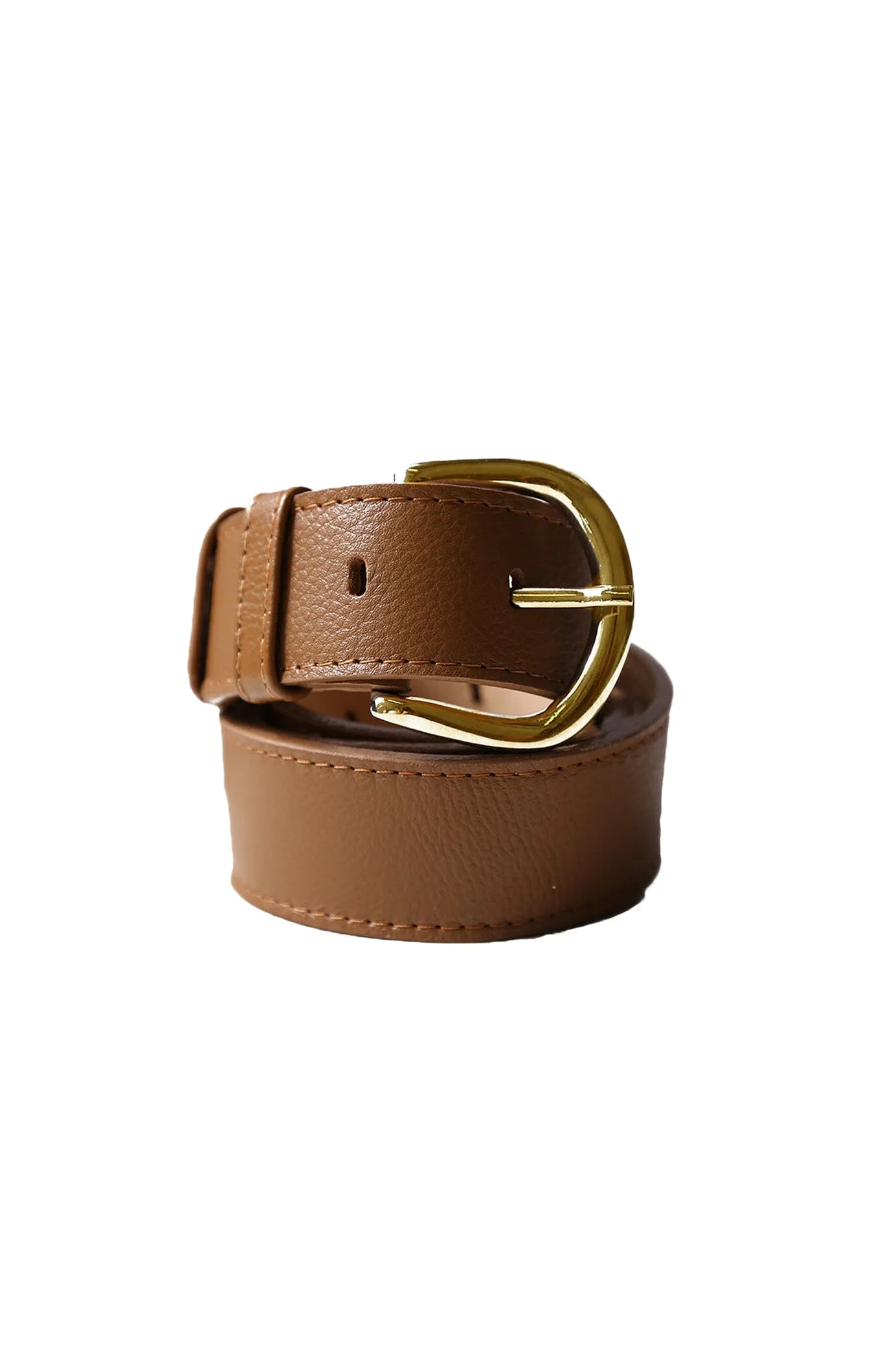 Jeans Belt Tan Soft Leather