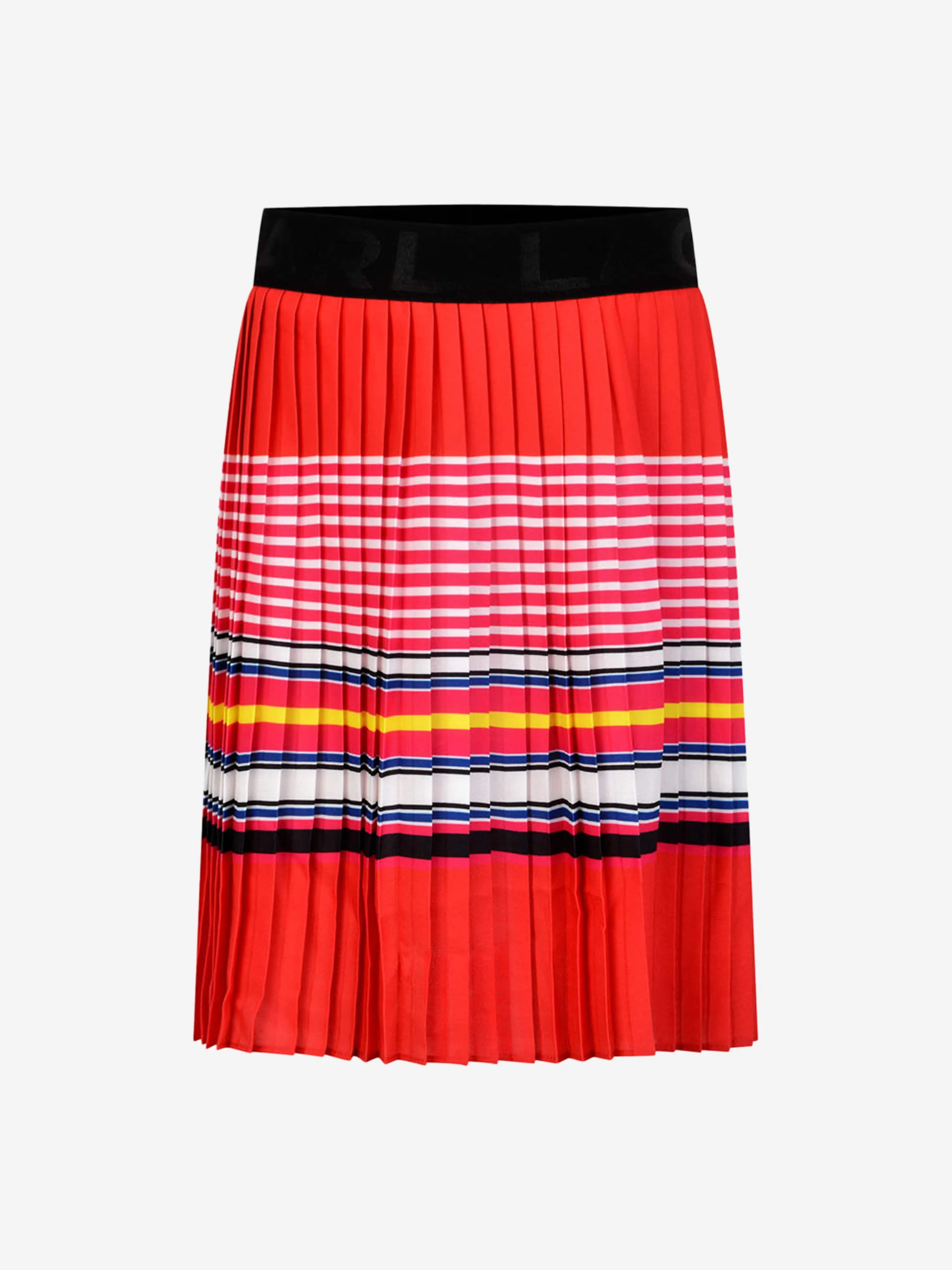 Karl Lagerfeld Girls Skirt - Striped Pleated Skirt