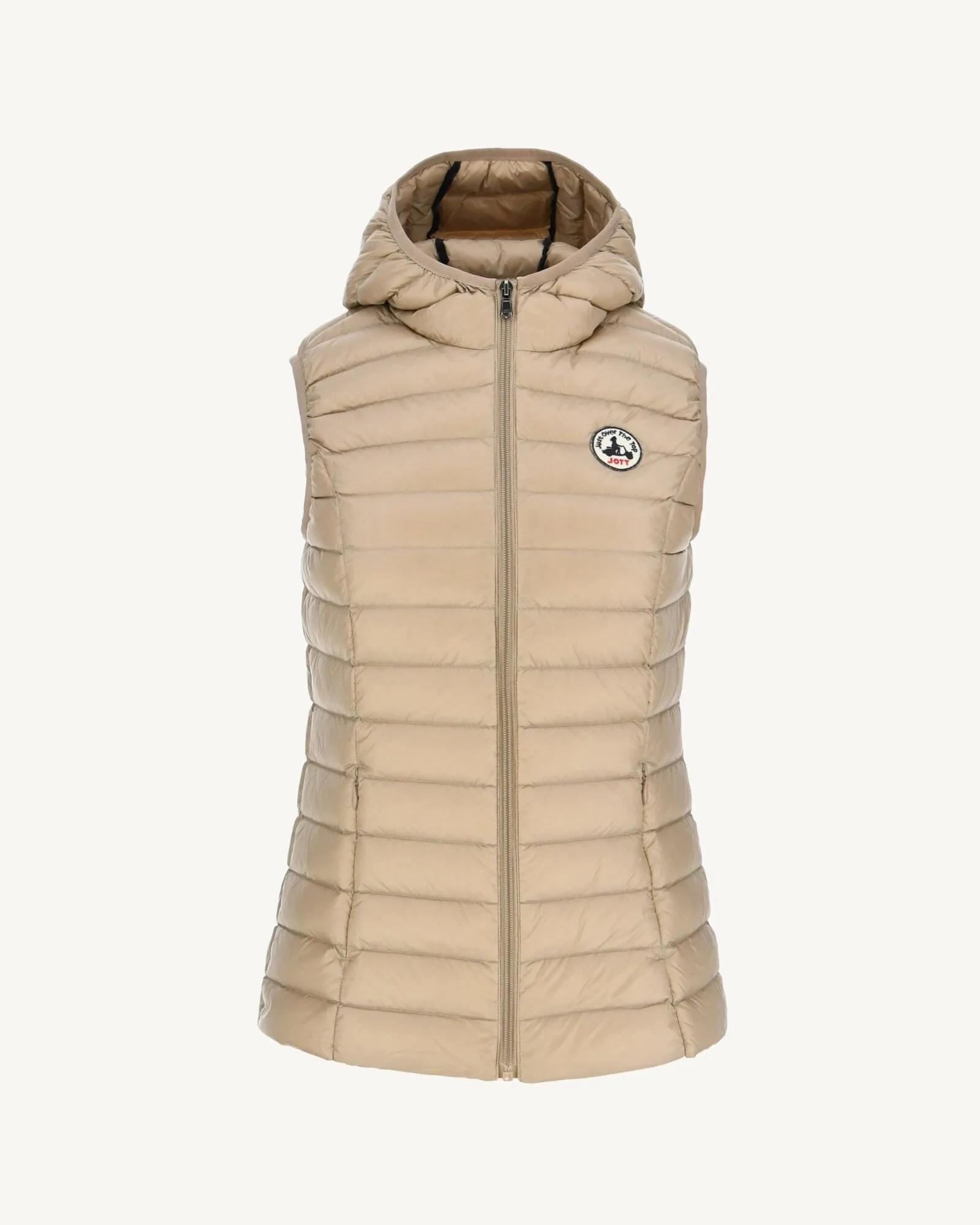 Light sleeveless down jacket Beige Mali