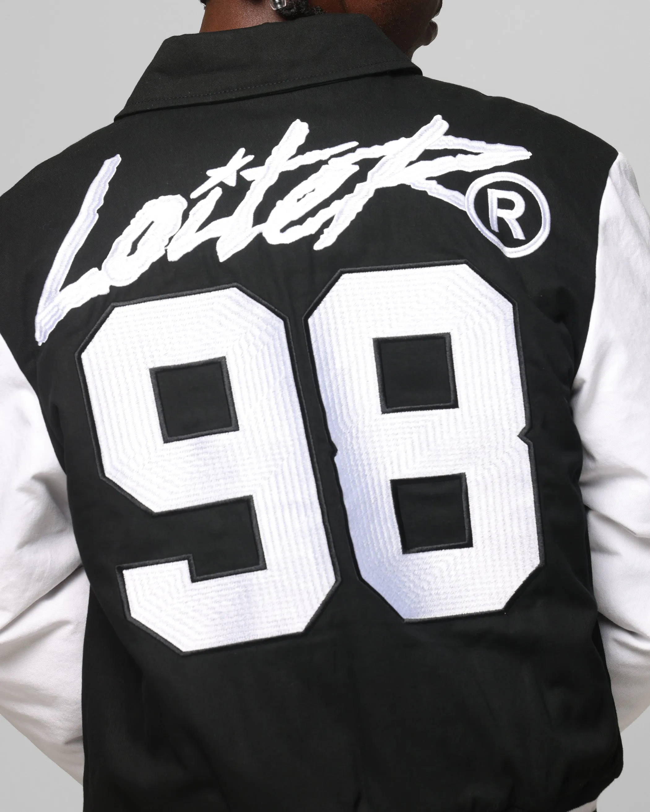 Loiter Vice City Varsity Jacket Black/White