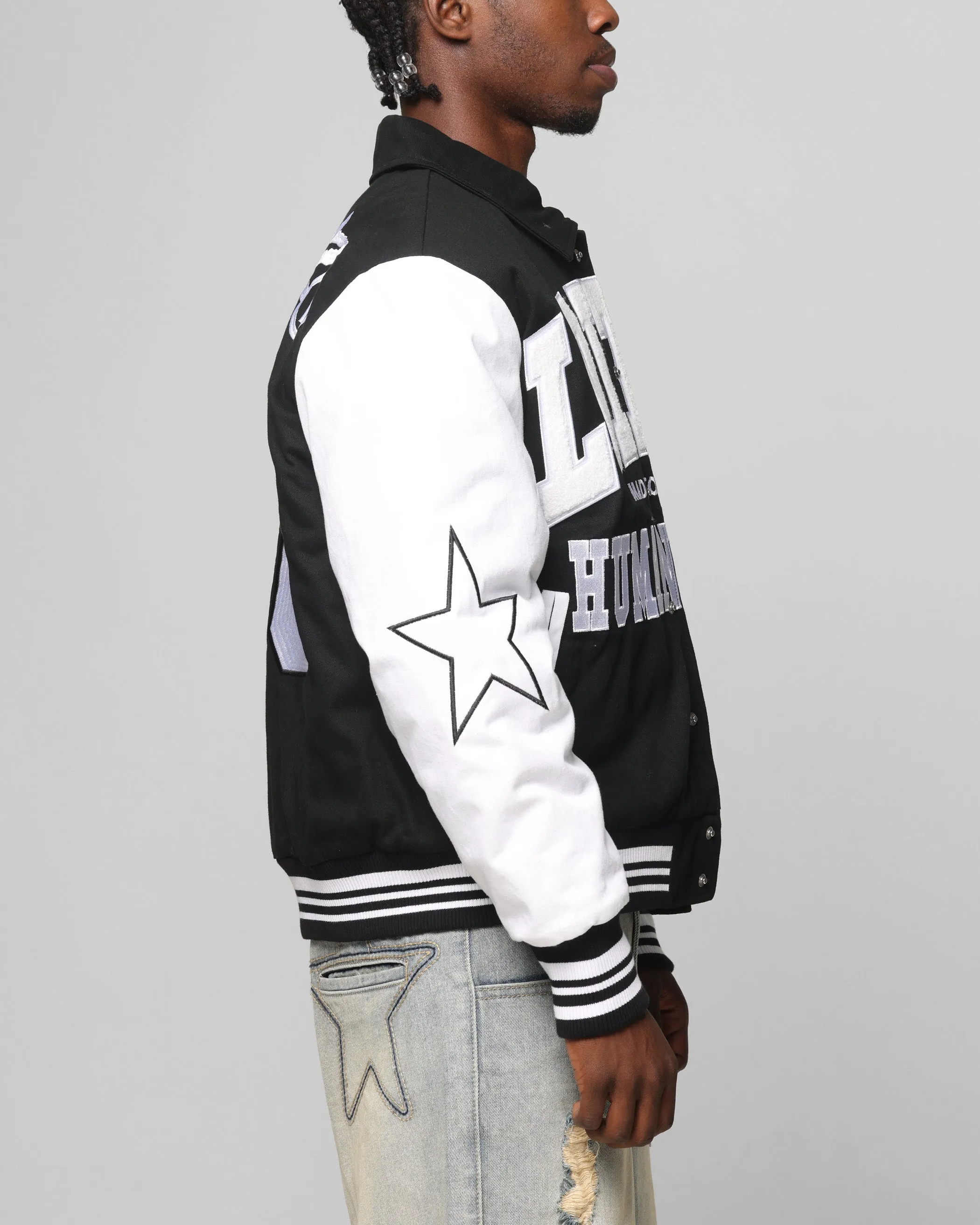 Loiter Vice City Varsity Jacket Black/White