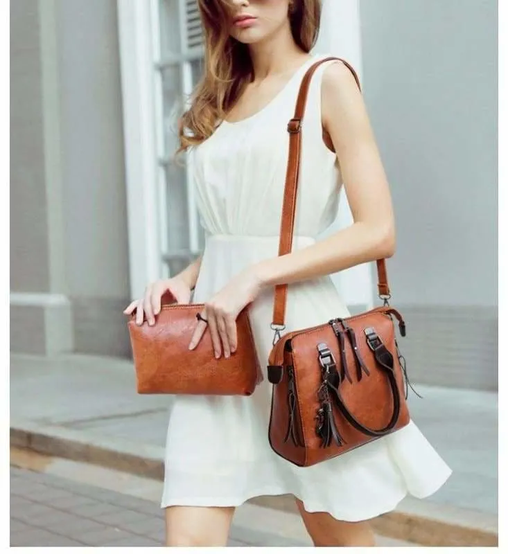 Luxury Leather Bag Set