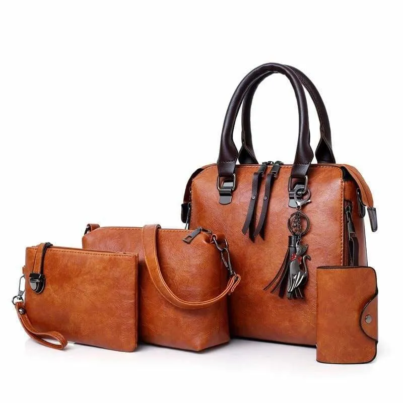 Luxury Leather Bag Set