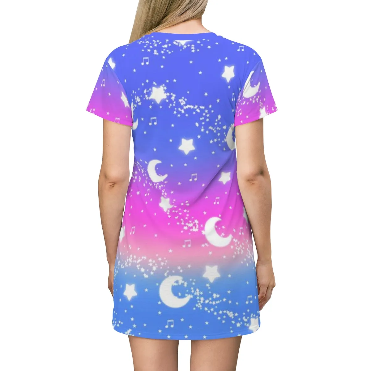 Magical Fairy Time (Rainbow Twilight) All Over Print T-Shirt Mini Dress