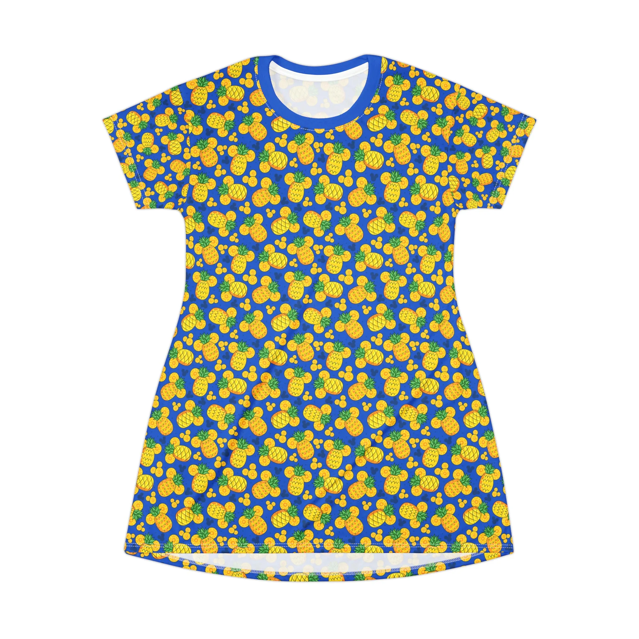 Magical Pineapple All Over Print T-Shirt Dress