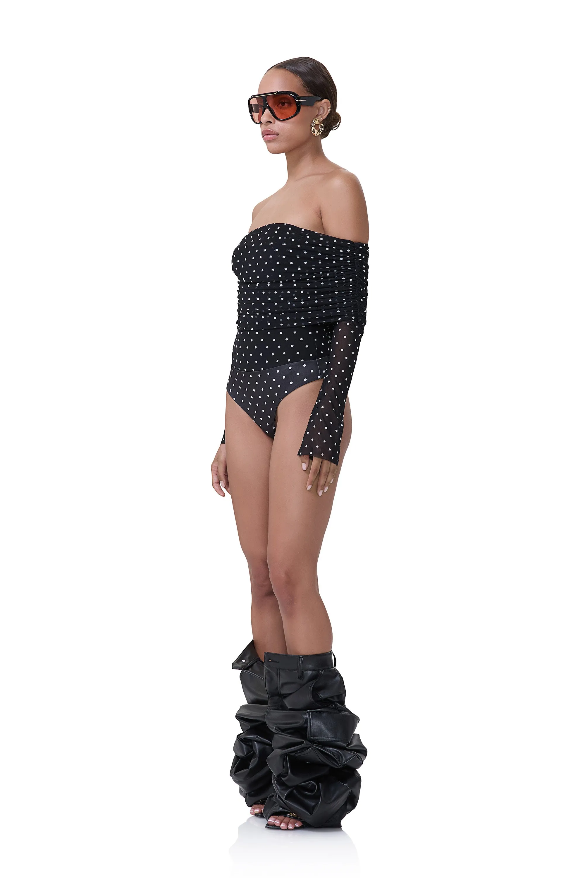 Maxine Bodysuit - Noir Dot