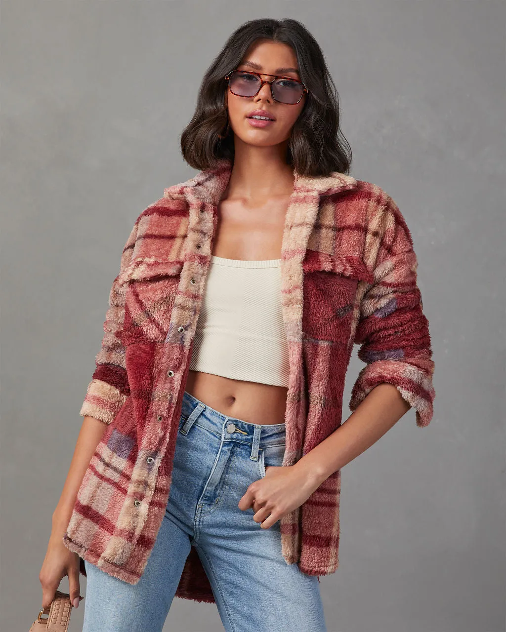 Mendocino Plaid Soft Knit Jacket