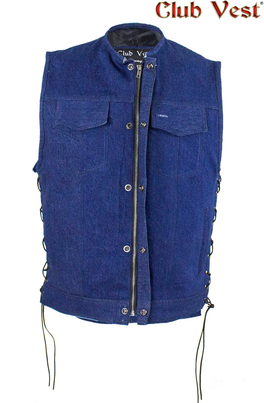 Men's Blue Denim Vest by Club Vest®