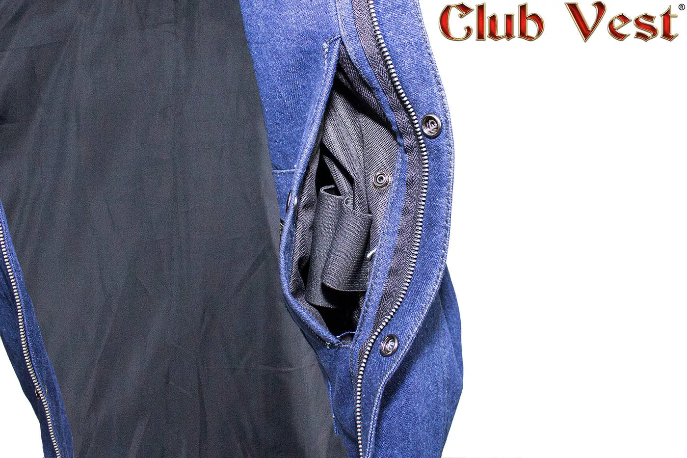 Men's Blue Denim Vest by Club Vest®